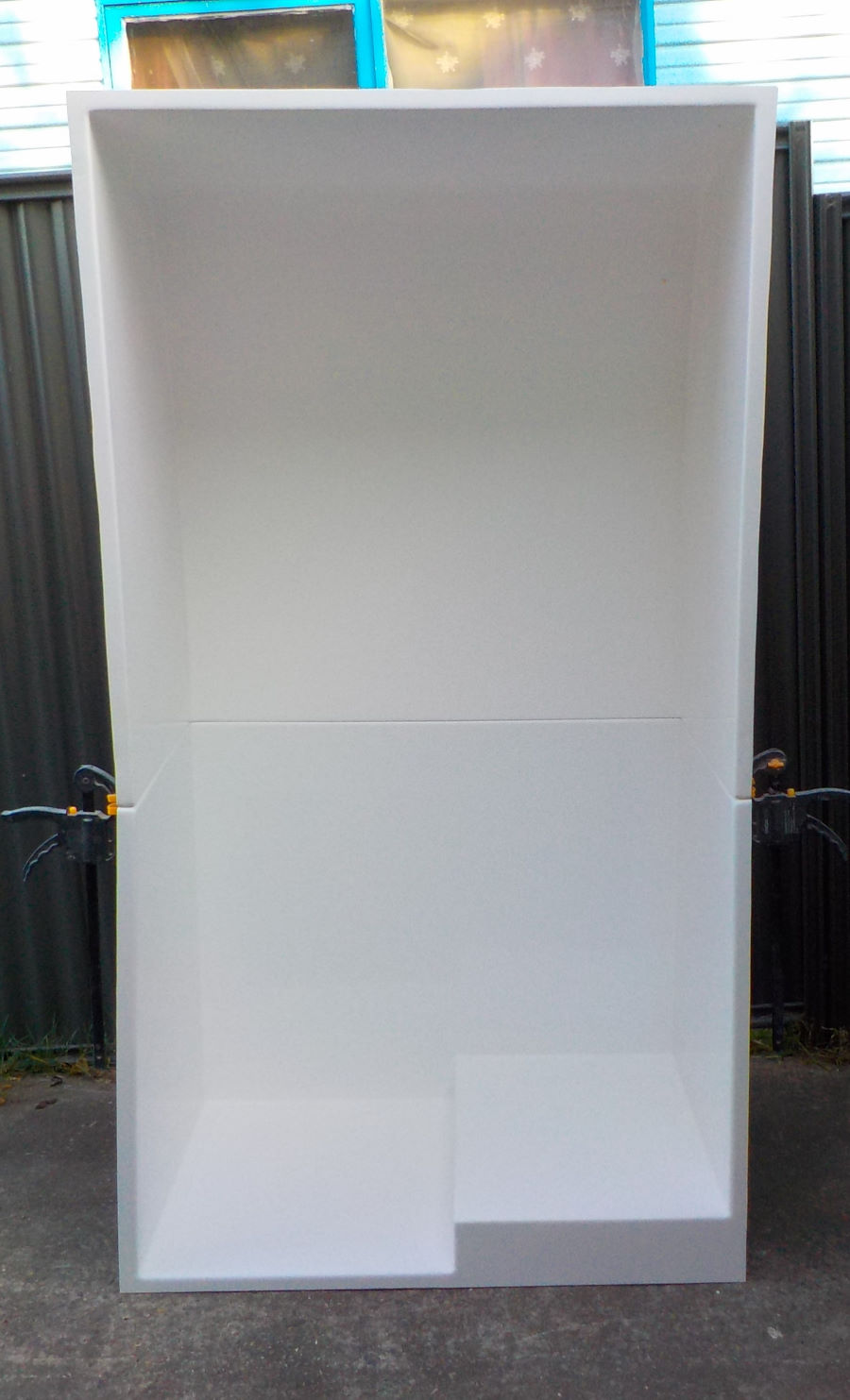 Moulding a Fibreglass Shower Base Custom Fibreglassing