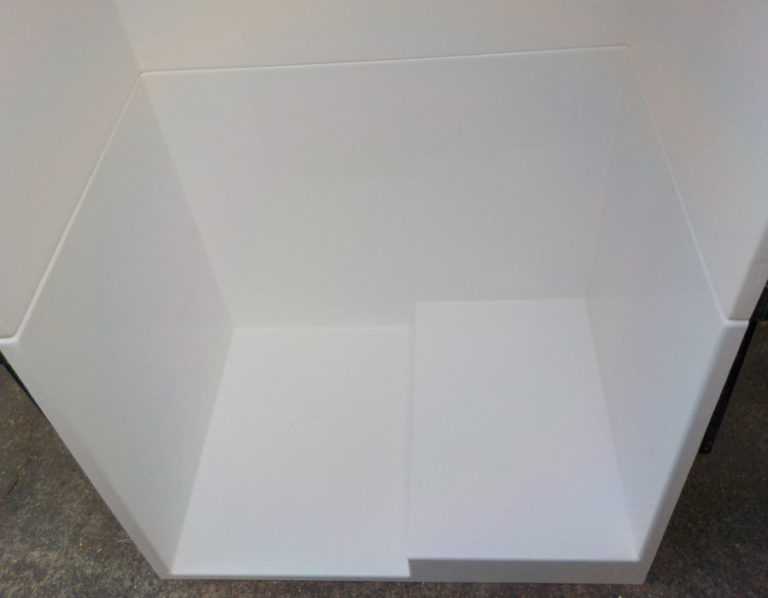 Moulding a Fibreglass Shower Base Custom Fibreglassing
